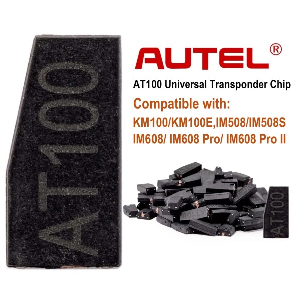 Newest Autel AT100 Universal Super Transponder Chip for XP200 XP400 XP400PRO Car Key Chip for Vehicles Autel Key Programming